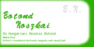 botond noszkai business card